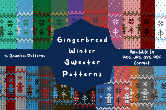 Gingerbread Winter Sweater Design: A Creative Resource for Seasonal Projects