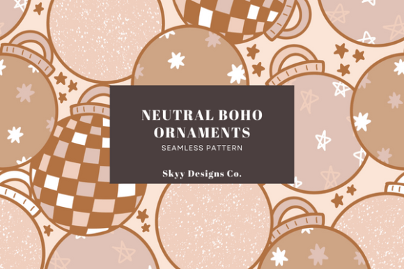 Neutral Boho Ornaments Seamless Pattern: A Creative Asset for Designers and Makers