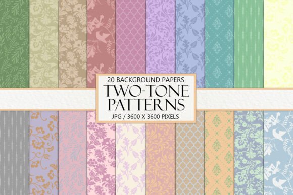 Seamless Two-Tone Pattern Paper: A Versatile Tool for Creative Projects