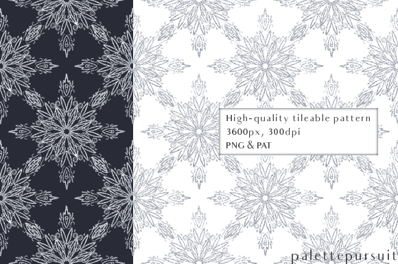 Snowflake Christmas Pattern 010: A Versatile Design for Festive Projects