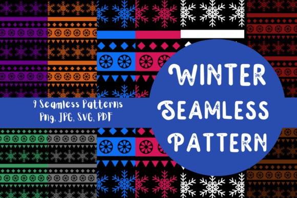 Winter Seamless Pattern: A Versatile Resource for Creative Projects